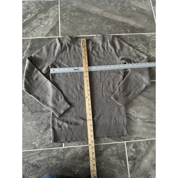 Taupe Angora Knit Preppy Classic Pullover Banana Republic Womens Sweater Size S - Picture 3 of 6